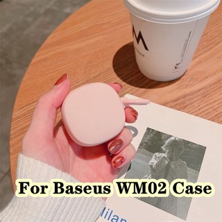 For Baseus WM02 Case Simple Colors for Baseus WM02 Casing Soft Earphone Case Cover