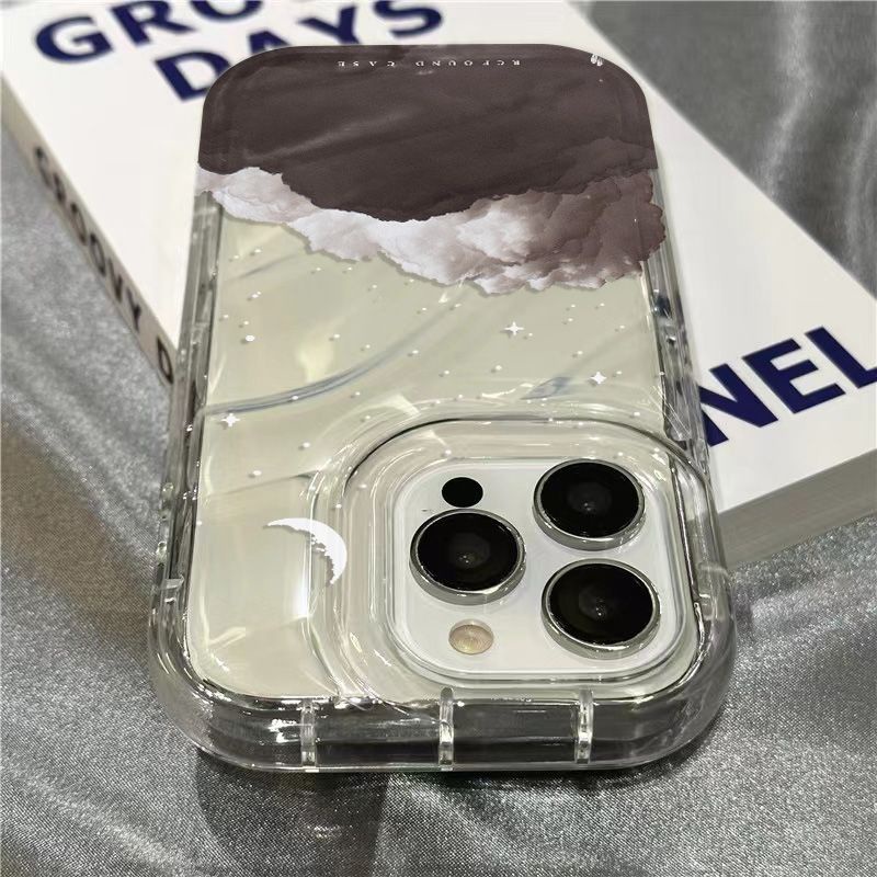 Ốp Điện Thoại Mềm Trong Suốt In Hình Đám Mây Cho Iphone 14Promax 1312 / 11 7 / 8plus xr / sins XGUW