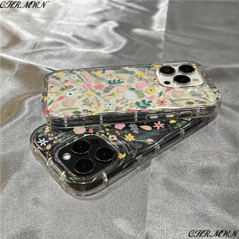 Ốp Điện Thoại Dẻo Trong Suốt Họa Tiết Hoa Xinh Xắn Cho Iphone14Promax11 71312Sinsiphone14 / xr / 8 HDST