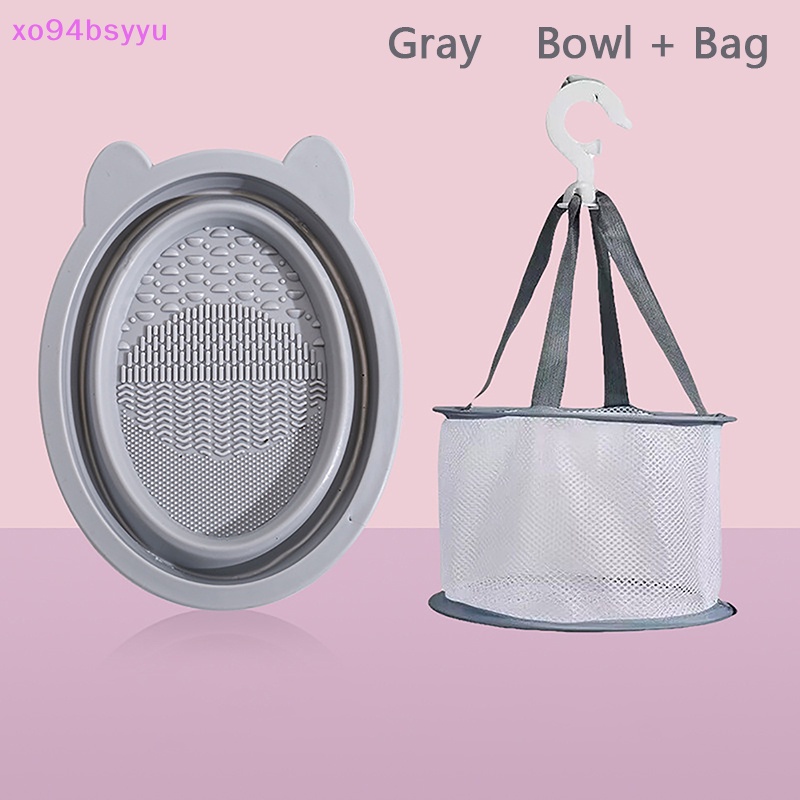 Xo94bsyu Miếng Mút Silicon Vệ Sinh Cọ Trang Điểm Có Thể Gấp Gọn Tiện Lợi