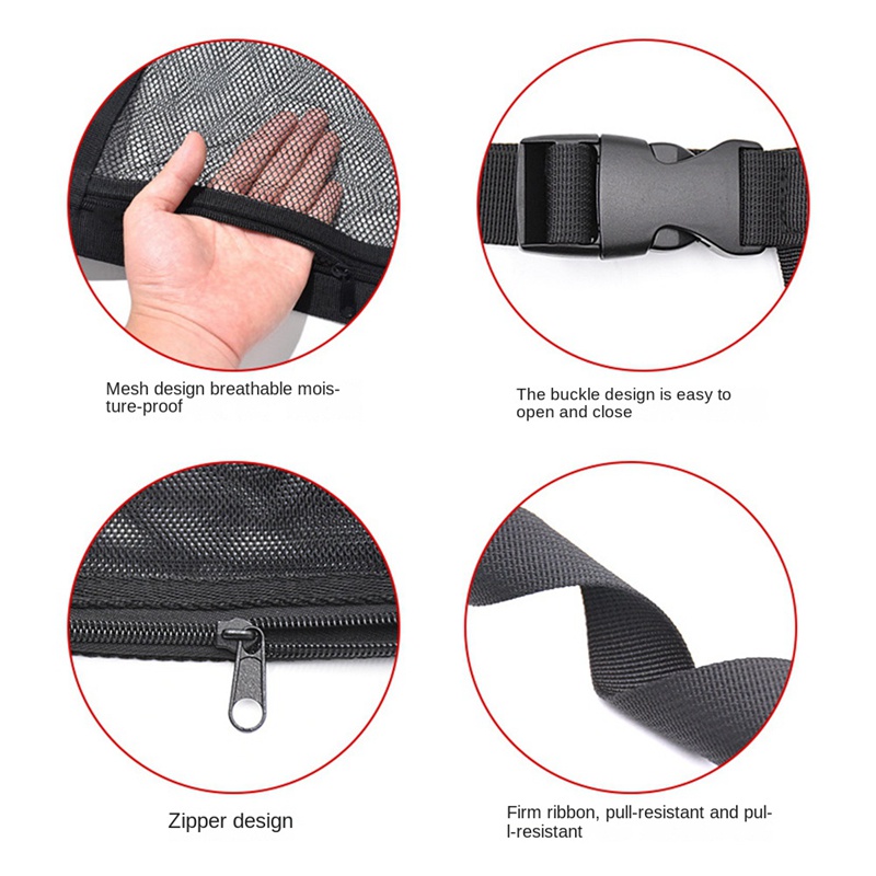 Lưới Hai Lớp Có Khóa Kéo Gắn Nóc Xe Hơi Tiện Lợi