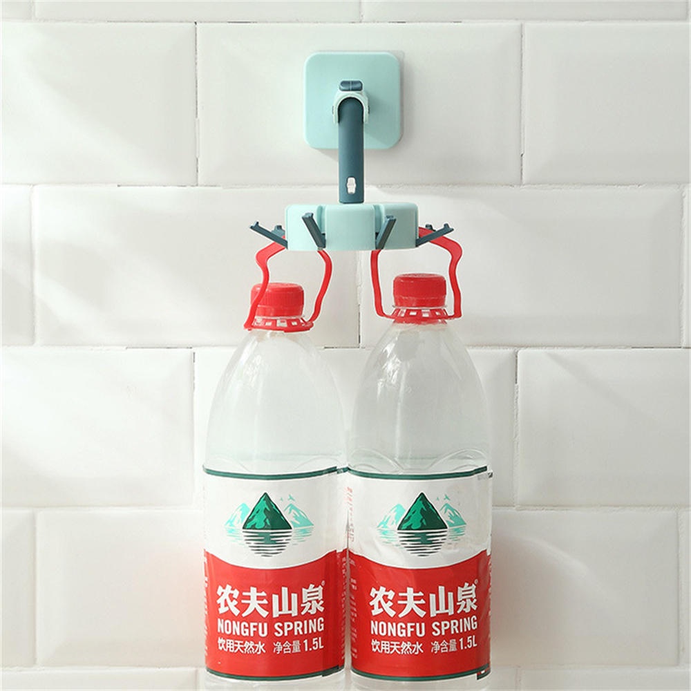 Universal Hooks Punch-free Non-marking Stickers Kitchen Rotated 360 Degrees Oversized Weighing Hook Home Bar Storage Rack