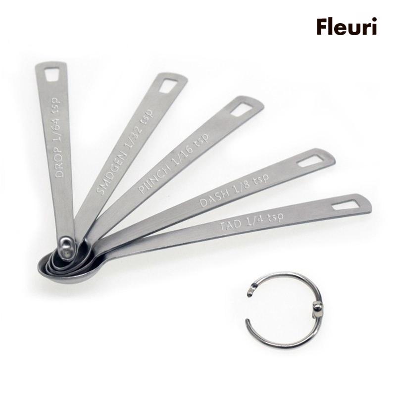 Bộ 5 Muỗng Đo Lường Thành Phần Tự Nhiên Dùng Để Đo Lường Chất Lỏng