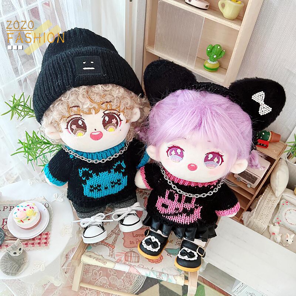 Áo Sweater Cotton 20cm Họa Tiết Hoạt Hình Xinh Xắn Dành Cho Búp Bê