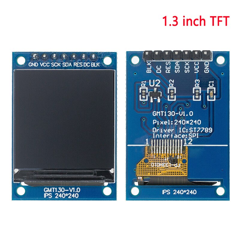 Mô Đun Màn Hình TFT 0.96 / 1.3 / 1.44 / 1.77 / 1.8 / 2.4 / 2.8 inch IPS 7P SPI HD 65K TFT ST7735 Drive IC 80 * 160 Cho Arduino