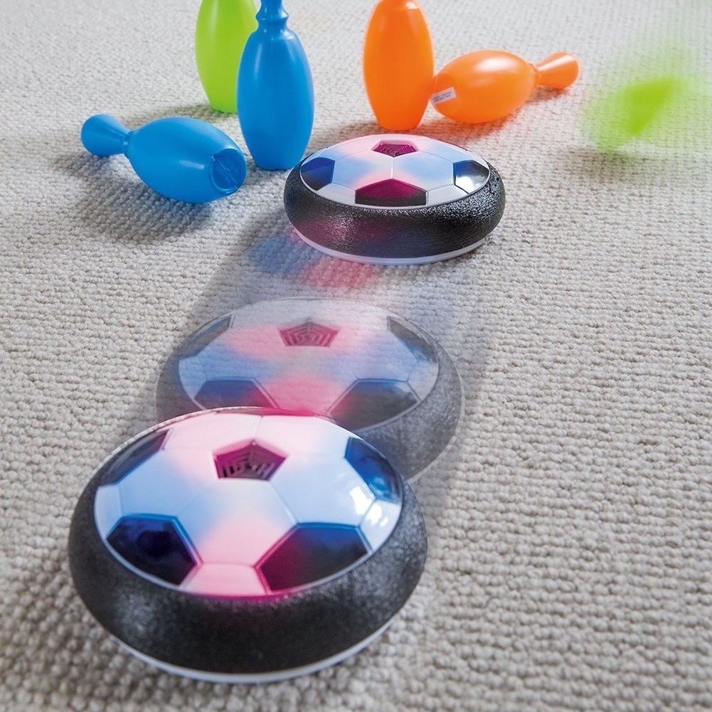 SPORT KIDS LEVITATE SUSPENDING SOCCER BALL AIR CUSHION FLOATING FOAM FOOTBALL WITH LED LIGHT