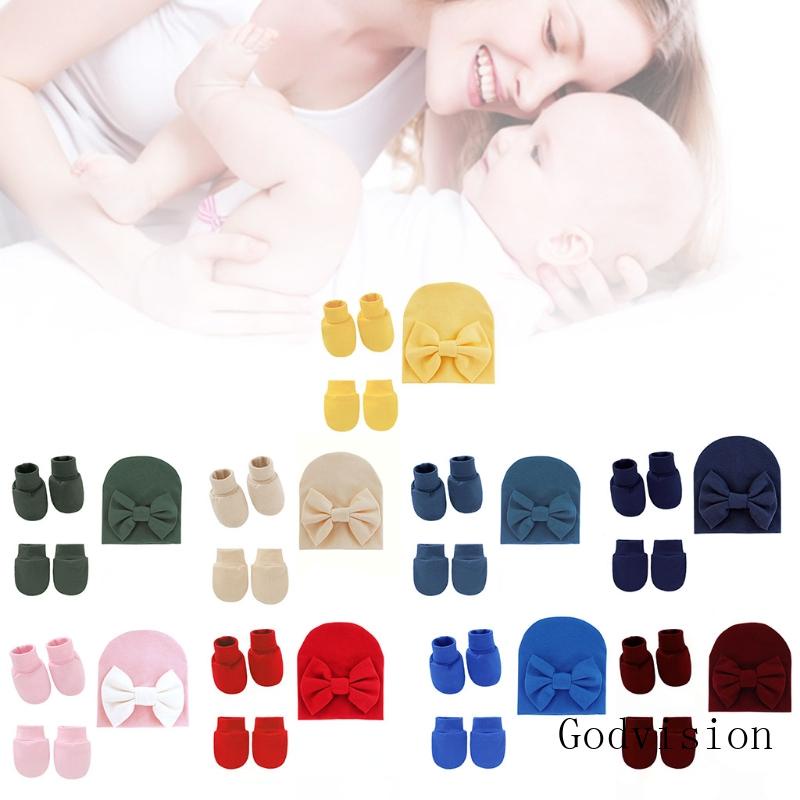 Set Vớ Và Găng Tay Cotton Mềm Mại Đáng Yêu Cho Bé