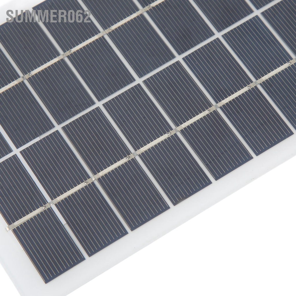 Summer062 Bảng điều khiển năng lượng mặt trời Di động Bộ sạc chịu thời tiết hiệu quả cao với giao diện DC cho đèn thông 5W 12V