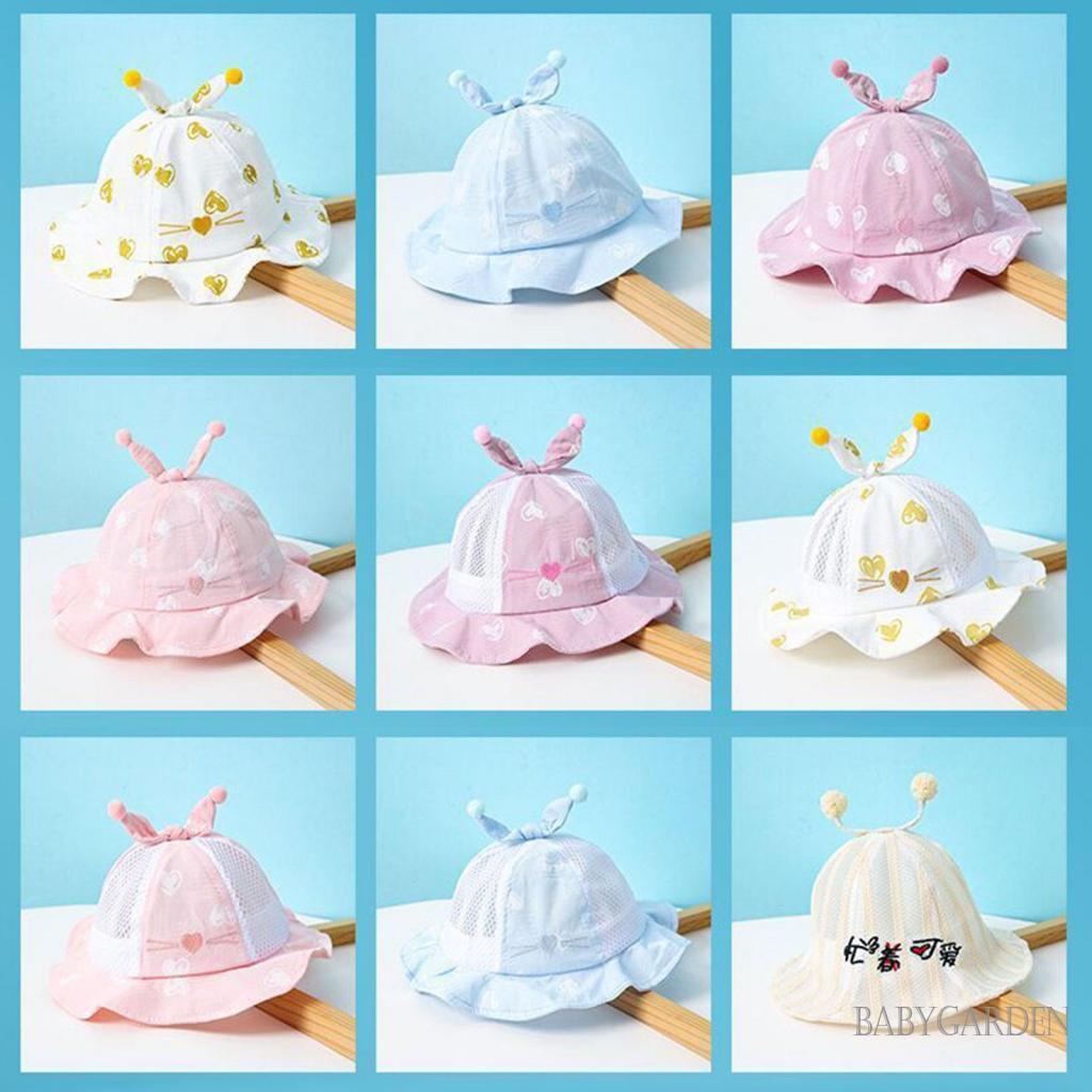 Nón Tai Bèo Vành Rộng Mềm Mại Thoáng Khí Thời Trang Mùa Hè Dành Cho Trẻ 3-24 Tháng Tuổi