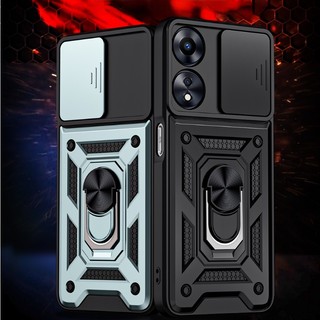 Dành cho oppo a78 a98 5g oppoa78 cph2843 cph2565 ốp lưng chống sốc giáp vòng giá đỡ vỏ hp opo a17 a58 4g oppoa17 cph2477 cph2529 trượt bảo vệ ống kính máy ảnh ốp lưng cứng