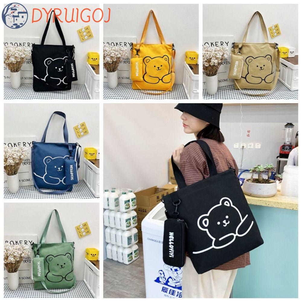 Túi Đựng Bút In Hình Hoạt Hình Phong Cách Hàn Quốc Xinh Xắn