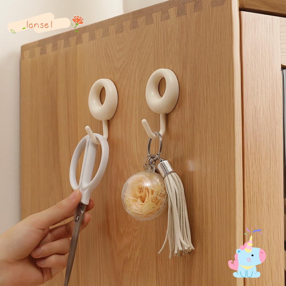 Set 4 Móc Treo Quần Áo Gắn Tường Không Cần Đóng Đinh Tiện Dụng