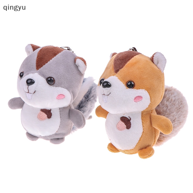 Móc Khóa Hình Chú Sóc Nhồi Bông Đáng Yêu