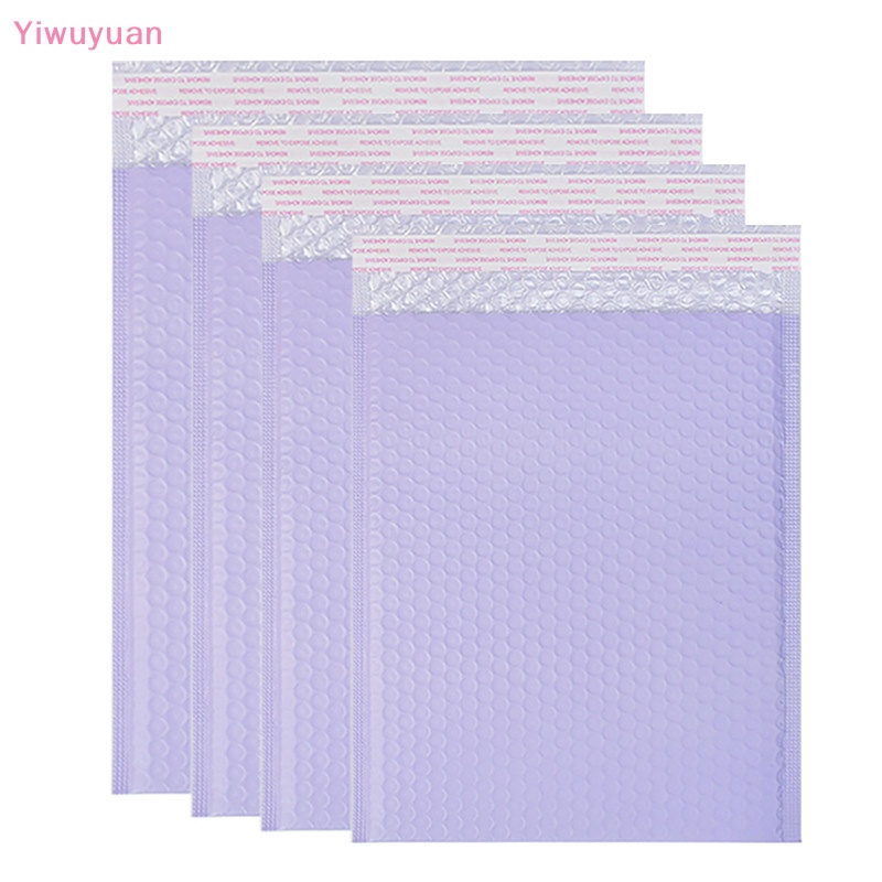 < Yiwuyuan > 10 Túi Bong Bóng Tím Tự Đóng Gói Hàng Bảo Vệ Chống Rơi Bền Bỉ Dùng Làm Quà Tặng Mới