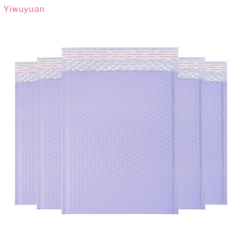< Yiwuyuan > 10 Túi Bong Bóng Tím Tự Đóng Gói Hàng Bảo Vệ Chống Rơi Bền Bỉ Dùng Làm Quà Tặng Mới
