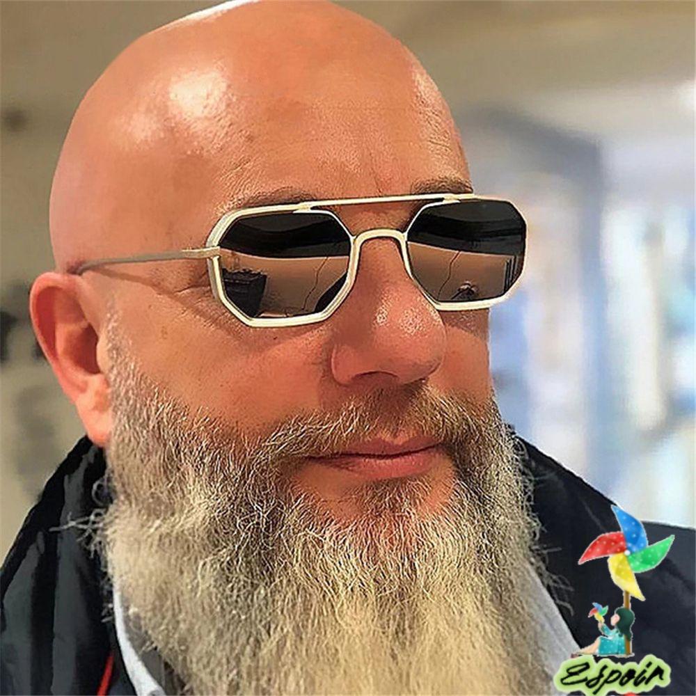 ESPO Kính Mát Tròng Đa Giác Gọng Kim Loại Cho Cả Nam Và Nữ