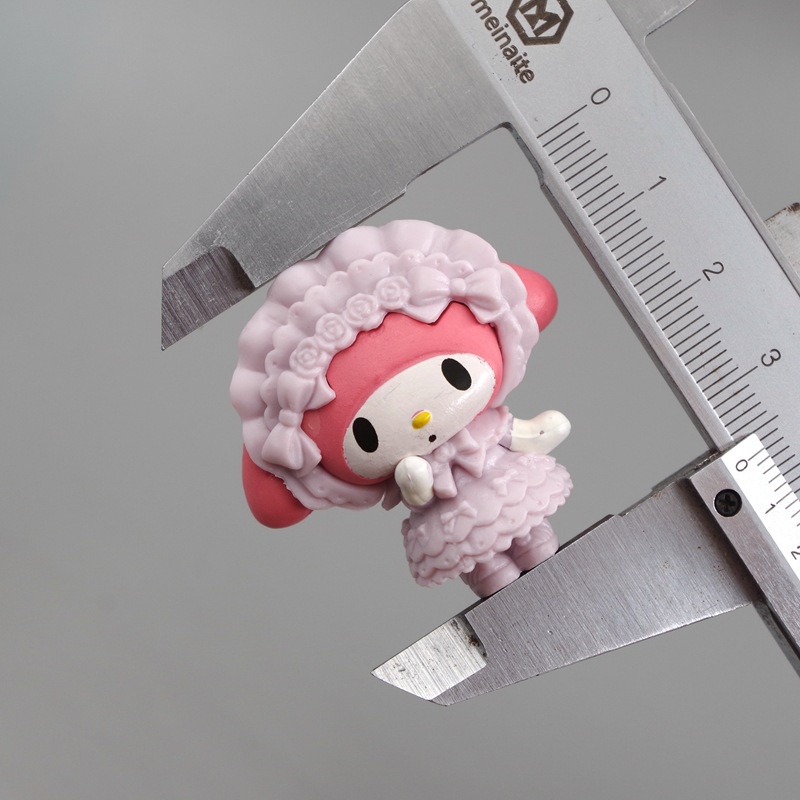 Set 5 Mô Hình Búp Bê Sanrio Kuromi My Melody 4cm Trang Trí Bánh Kem Sinh Nhật / Xe Hơi DIY