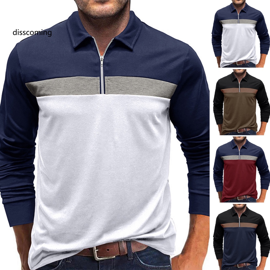 Áo Thun Tay Ngắn In Chữ SL SL SL SL SL| Áo Sơ Mi Cổ Bẻ Chui Đầu Có Khóa Kéo Phối Màu Mềm Mại Thoáng Khí Thời Trang Mùa Xuân Cho Nam Mặc Hàng Ngày