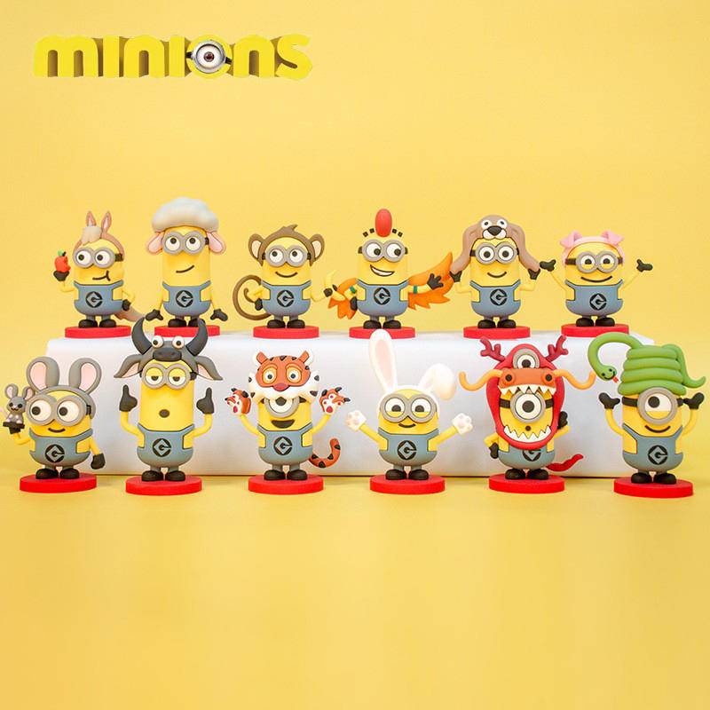 Búp Bê Hình 12 Cung Hoàng Đạo Đầu Hổ Minion Dùng Để Trang Trí