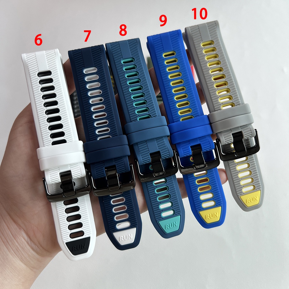 Dây Đeo Thay Thế Bằng Silicone Chống Nước Cho Garmin Forerunner 965