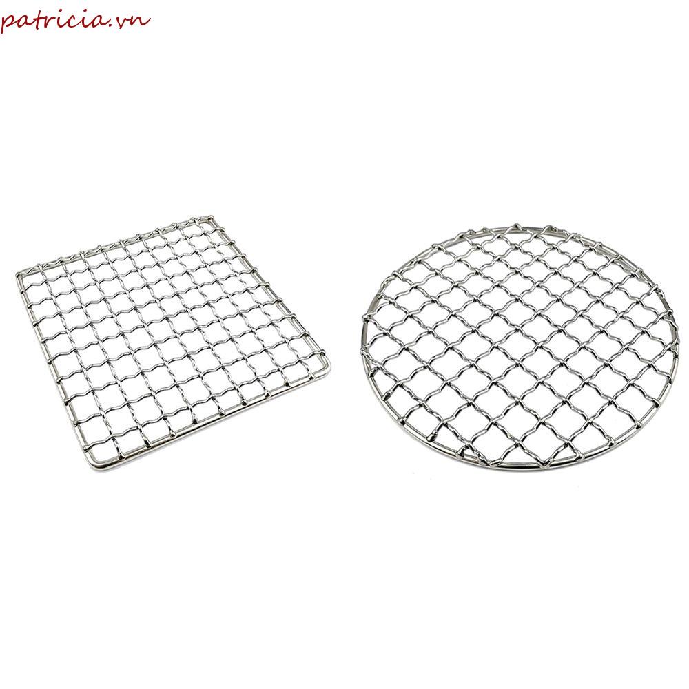 PATRICIA Tấm Lưới Nướng BBQ Bằng Thép Không Gỉ Tiện Dụng Khi Đi Cắm Trại
