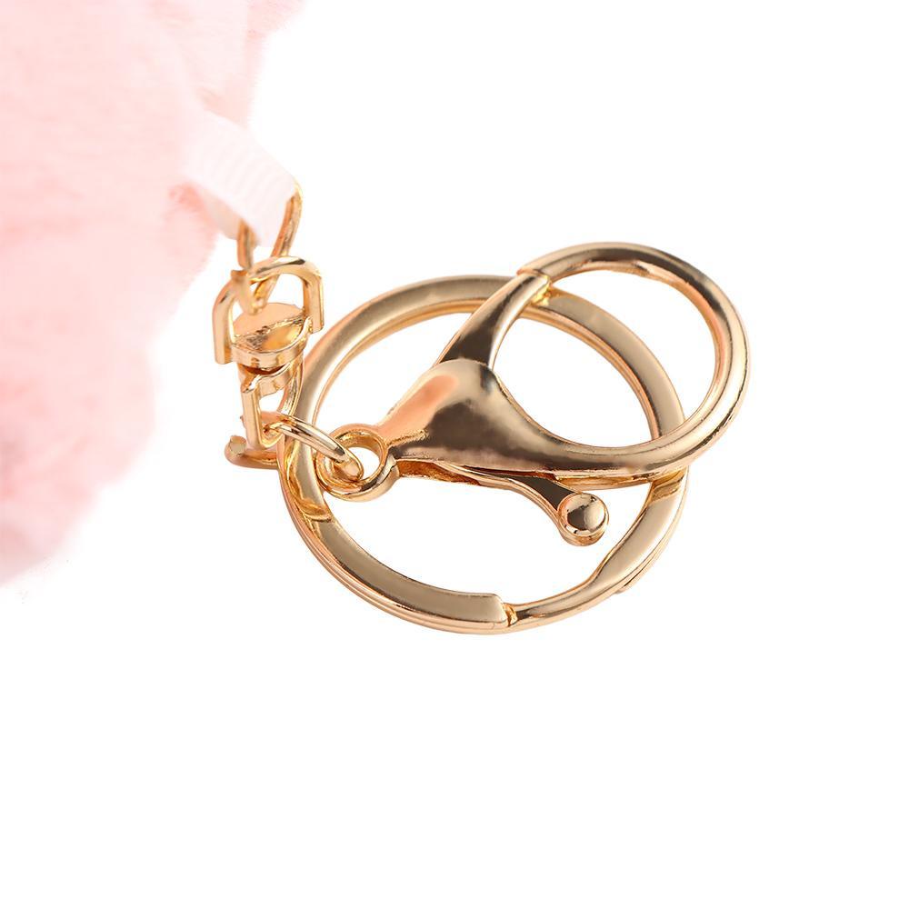 MXGOODS Móc Chìa Khóa Hình Mèo Bằng Cotton PP Dễ Thương Giá Đỡ