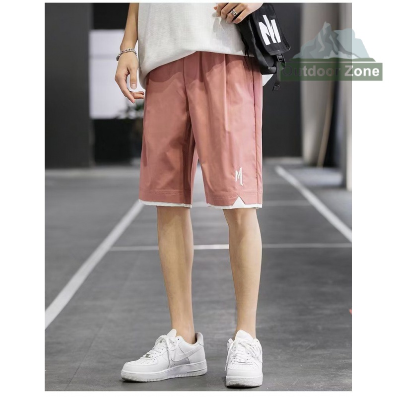 Quần Short Thể Thao Ống Rộng Vải Lụa Mát Thời Trang Mùa Hè Cho Nam