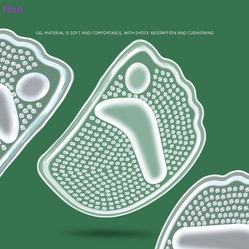 1 Cặp Đệm Silicone Lót Giày Mát Xa Chân Chống Trượt Giảm Đau