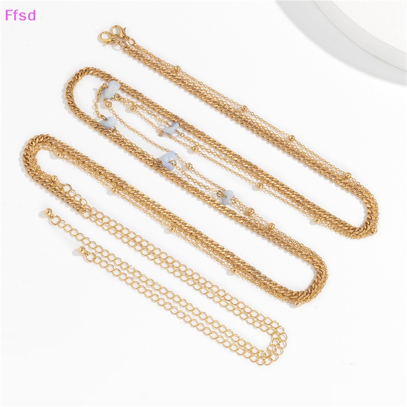 {Ffsd} Dây Đeo Thắt Lưng Nhiều Lớp Bằng Đá Opal Tự Nhiên Trang Sức Bikini Cho Nữ * Bán Chạy