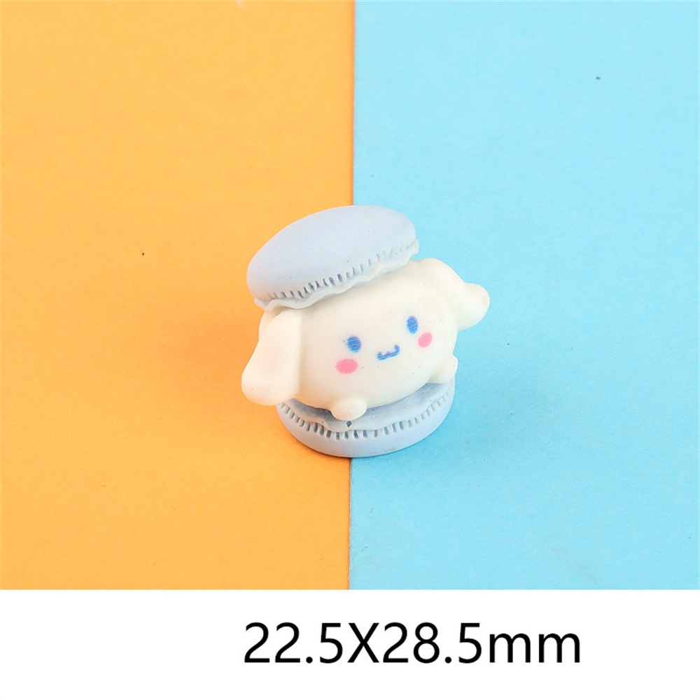 Eelhoe Hoạt Hình Dễ Thương 3D Phụ Kiện Trang Sức Bánh Macaron Nhựa Trang Sức Tự Làm Kem Gel Ốp Lưng Điện Thoại Mặt Dây Chuyền Tóc Băng Đô Làm Đẹp Tự Làm
