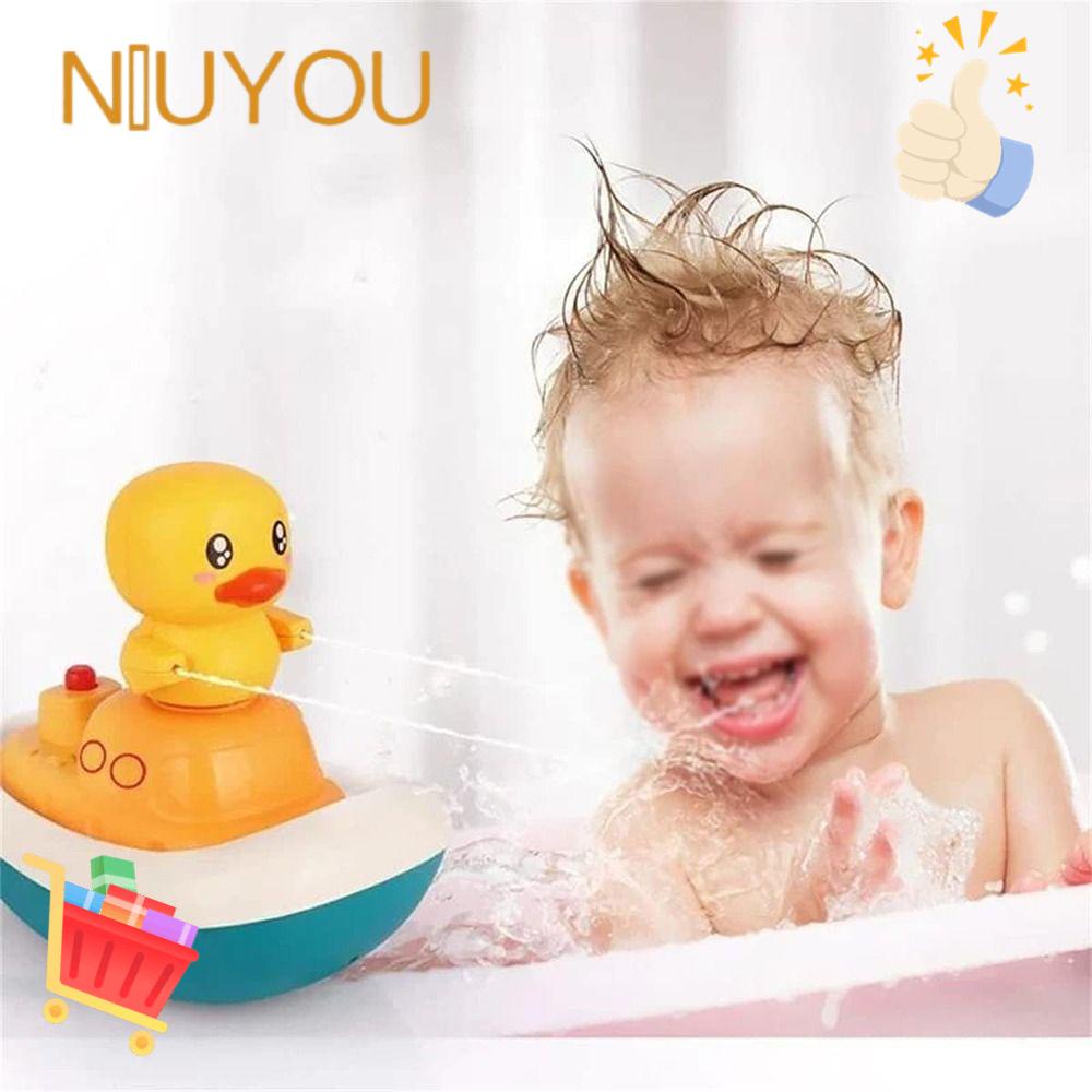 NIUYOU Set 4 / 5 Đồ Chơi Bồn Tắm Hình Vịt 3 Chú Vịt Chất Lượng Cao Cho Bé