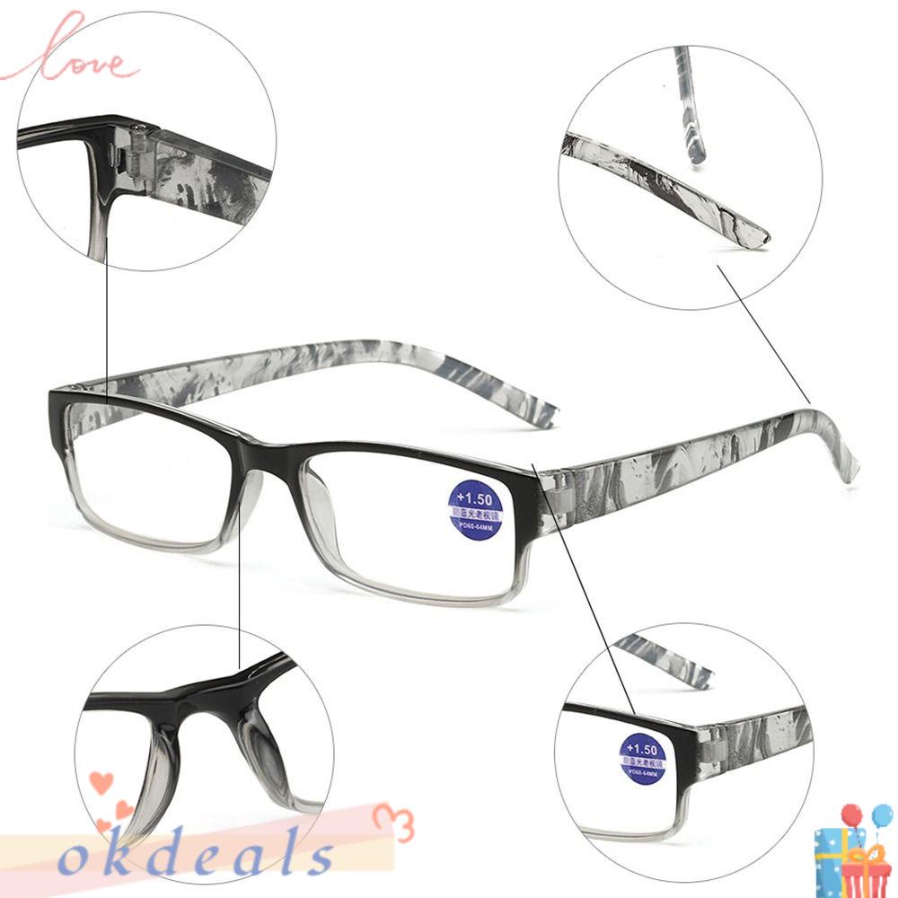 OKDEALS Kính Đọc Sách Gọng Siêu Nhẹ Phong Cách Vintage Thanh Lịch Thời Trang