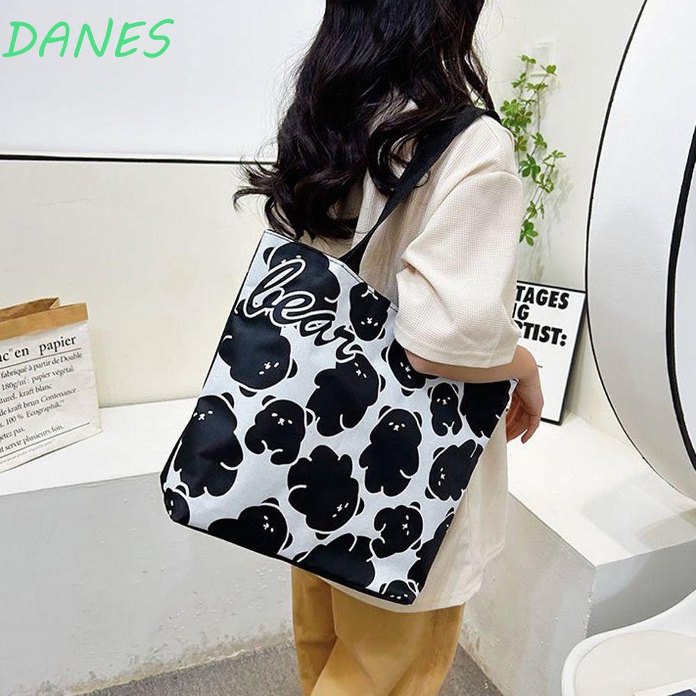 DANES Túi Vải Canvas Đựng Son Môi / Mỹ Phẩm Sức Chứa Lớn Phong Cách Thái Lan Cho Nữ