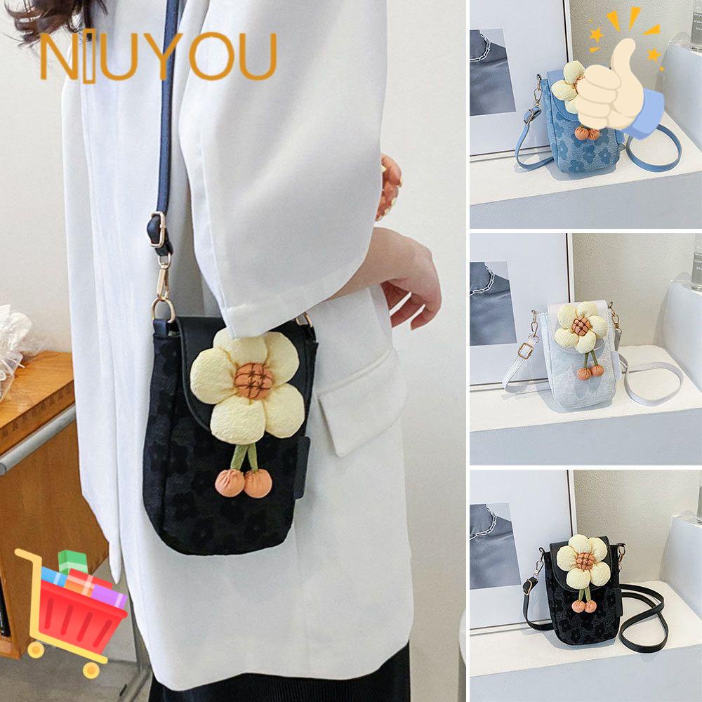 NIUYOU Túi Đeo Vai Bằng Nylon Thiết Kế Nhỏ Gọn Dễ Thương Giản Dị