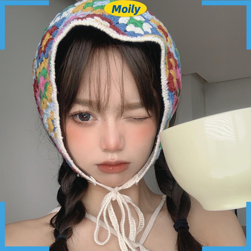 MOILYVN Dây Buộc Tóc Dệt Kim Thủ Công Mùa Hè Ngọt Ngào