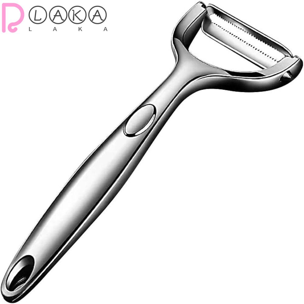 LAKAMIER Set 2 Dụng Cụ Gọt Vỏ Khoai Tây Bằng Thép Không Gỉ