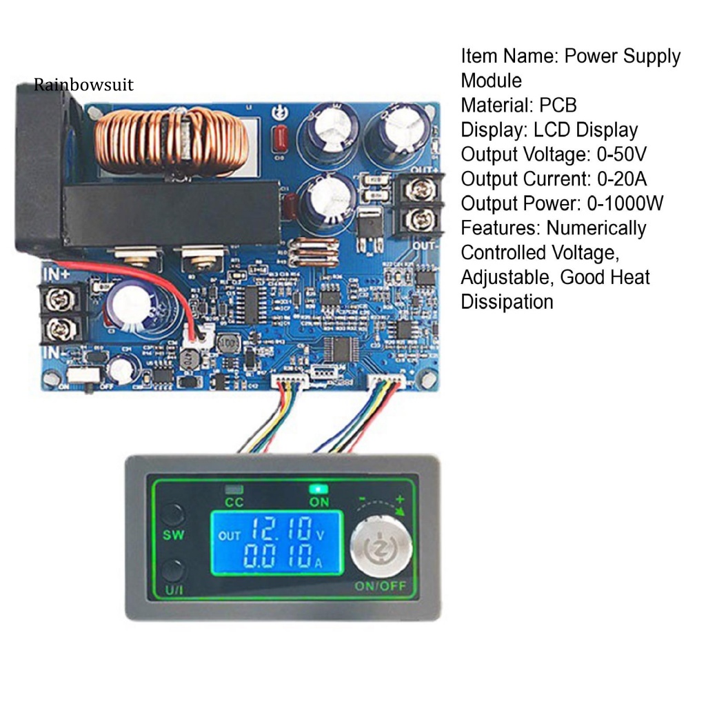 Mô Đun Cung Cấp Nguồn Điện Màn Hình LCD 50V 20A Có Thể Điều Chỉnh Nhiều Hệ Thống Bảo Vệ