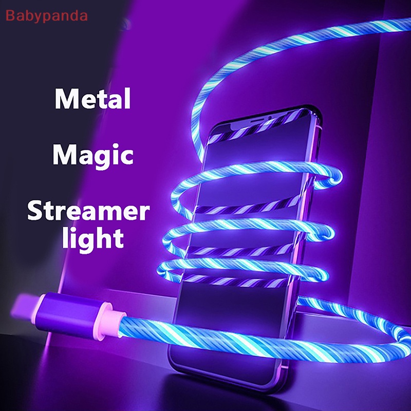 Dây Cáp Sạc Nhanh 5A Có Đèn LED Phát Sáng Dành Cho iPhone Samsung Xiaomi Redmi