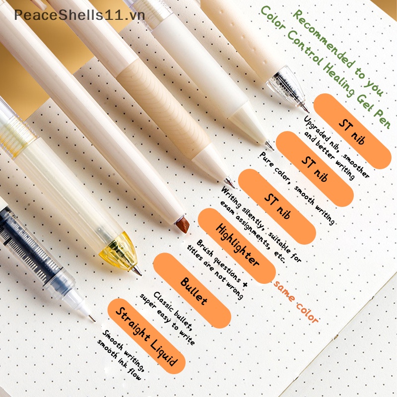 Set 6 Bút Bi Mực Đen Ngòi 0.5mm