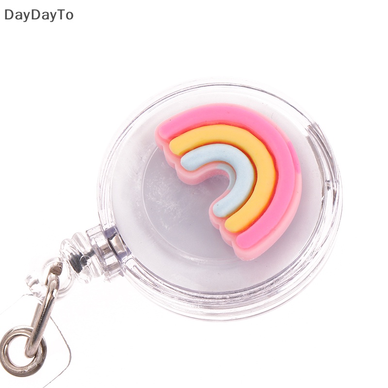 Túi Đựng Thẻ Id / Huy Hiệu Họa Tiết Hoạt Hình Có Thể Thu Gọn Tiện Dụng Cho Học Sinh / Y Tá