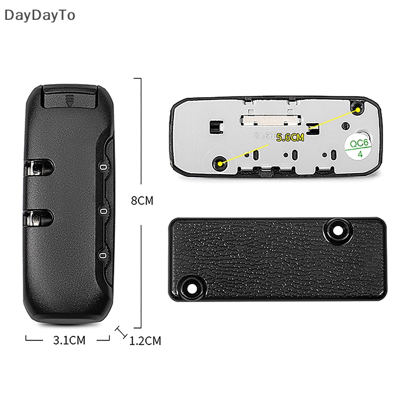 Ổ Khóa Mật Khẩu 3 Chữ Số Tiện Dụng Cho Vali Du Lịch