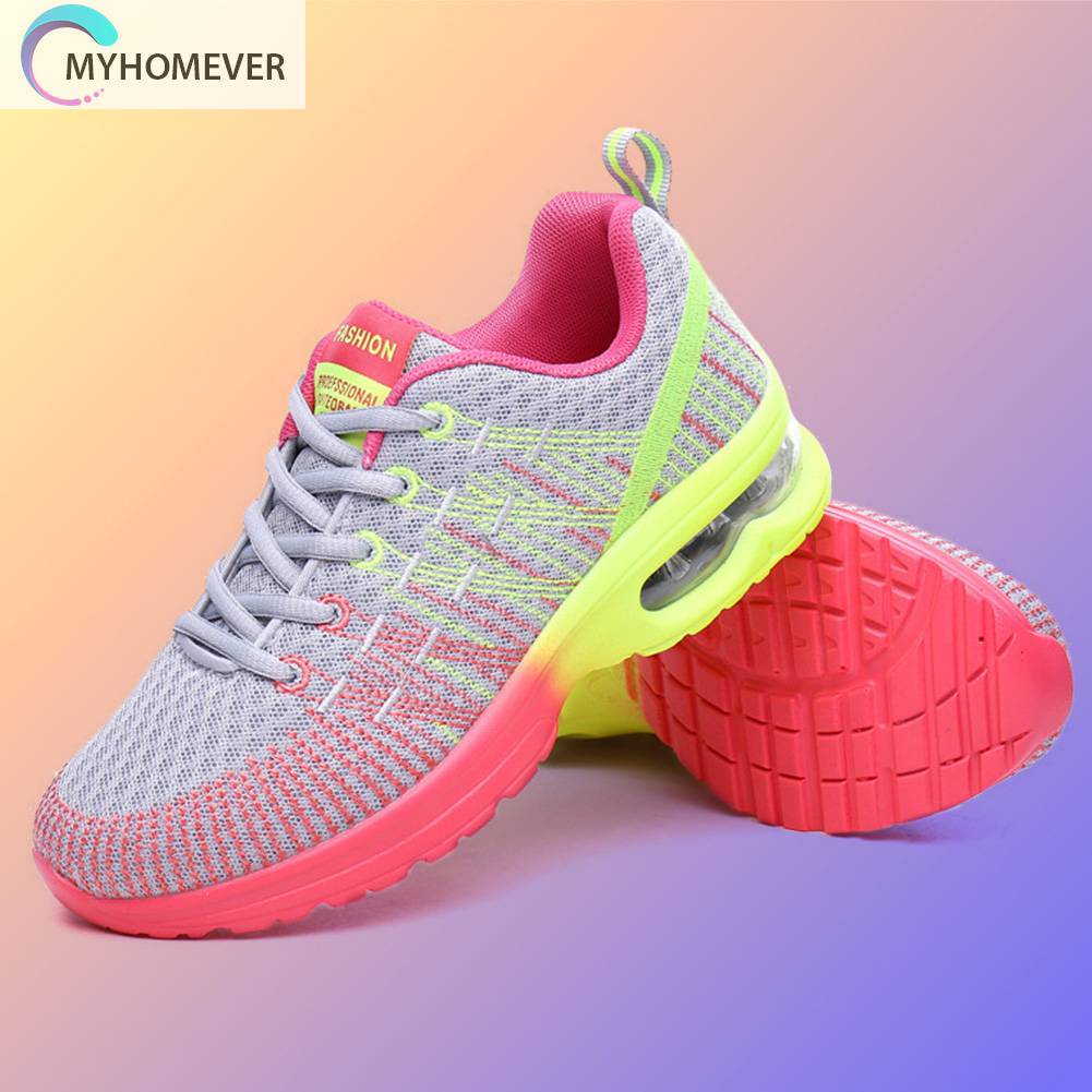 Giày Chạy Bộ Buộc Dây Thoáng Khí Thời Trang Thường Ngày Cho Nữ