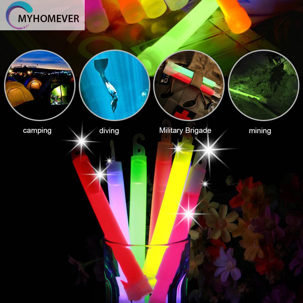 Bộ 10 Que Phát Sáng 6 Inch Chống Thấm Nước