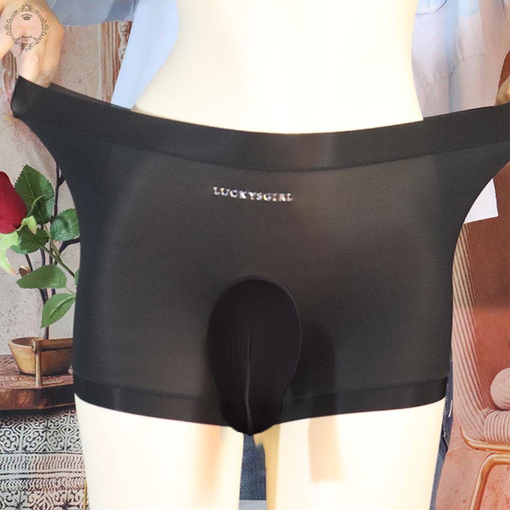 Sexy Mens Thin Sheer Mesh Underwear Boxer Shorts See Through Briefs Underpants