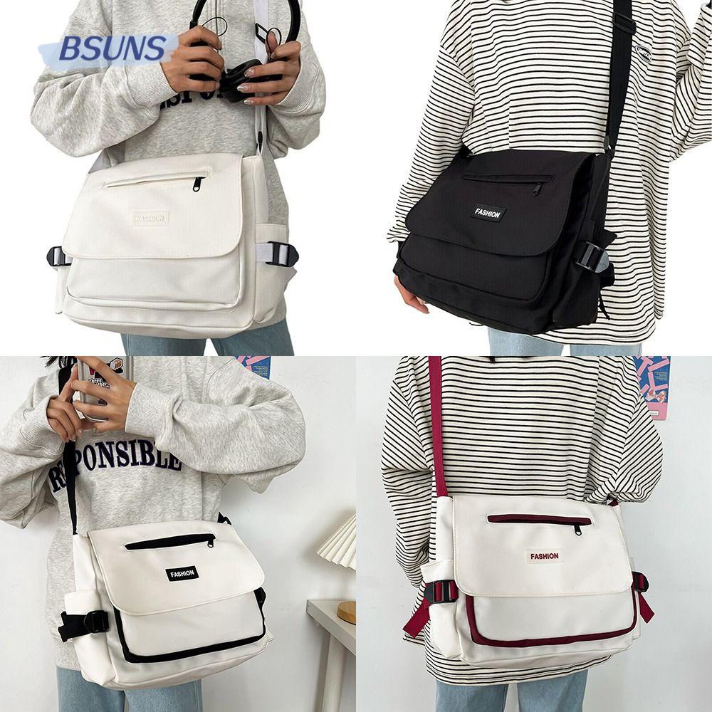 BSUNS Túi Đeo Chéo Sức Chứa Lớn Có Khóa Kéo Tùy Chỉnh Thời Trang Cho Nữ