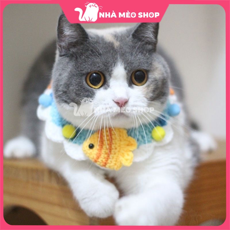 Yếm len cho chó mèo thú cưng dễ thương