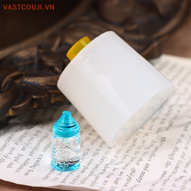 Khuôn Silicon Làm Bình Sữa Ăn Mini Tỉ Lệ 1: 12 Trang Trí Nhà Búp Bê DIY