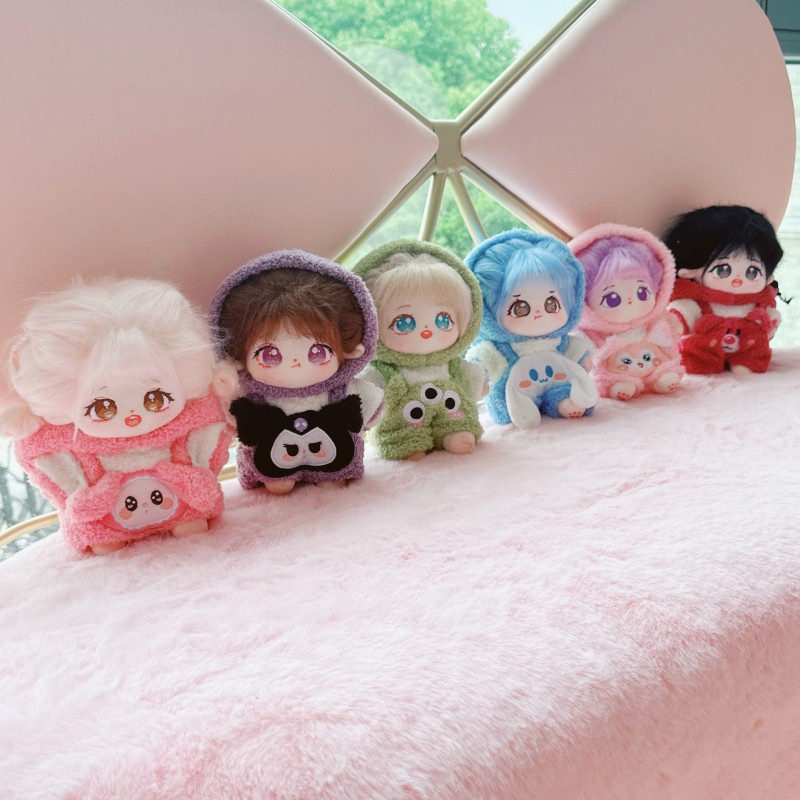 Jumpsuit Cotton 20cm Họa Tiết Động Vật Dễ Thương Cho Búp Bê