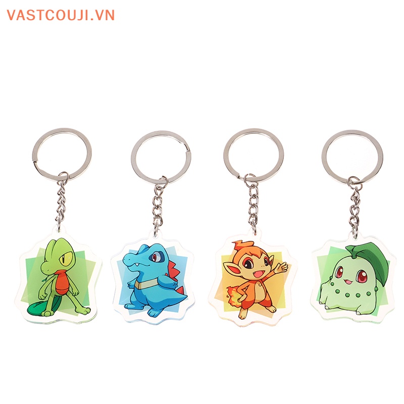 Móc Khóa Mô Hình Pikachu Squirtle Dễ Thương