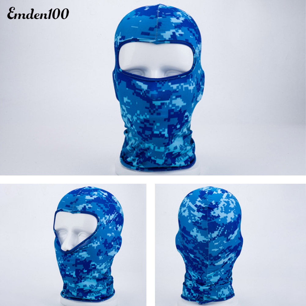 Mũ Che Mặt Chống Gió Thoáng Khí Họa Tiết Rằn Ri Cho Nam Và Nữ